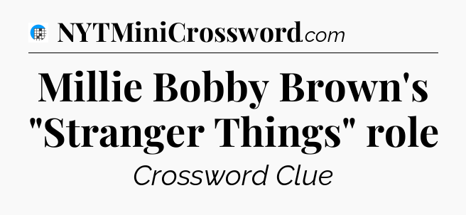 Millie Bobby Brown's 