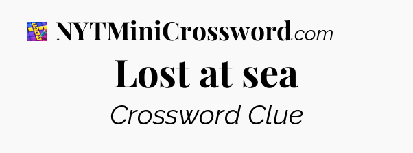 Lost at sea Codycross