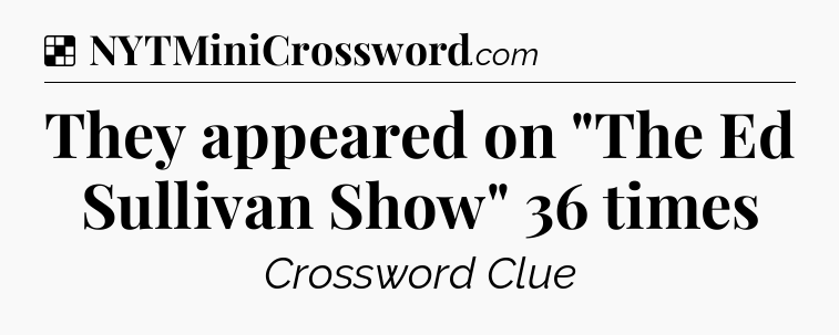 Solution: They appeared on 