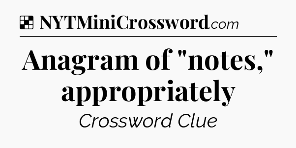 Solution: Anagram of 