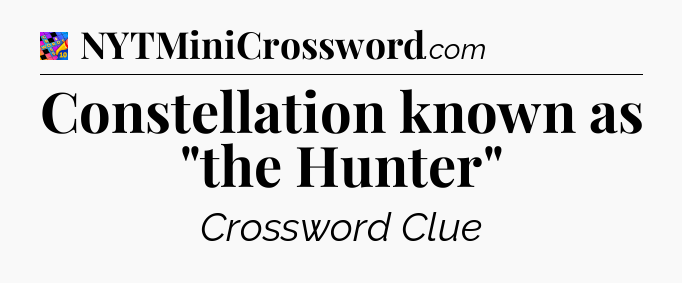 Constellation known as 