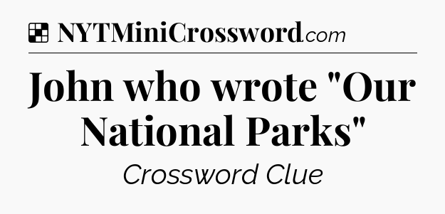 Solution: John who wrote 