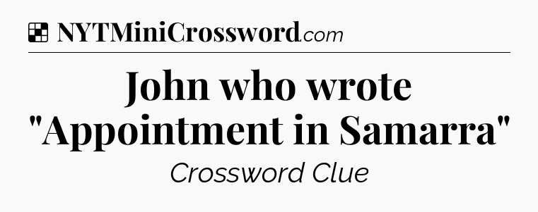 Solution: John who wrote 