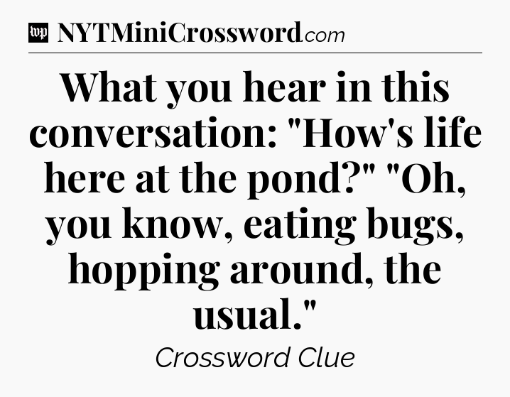 What you hear in this conversation: 