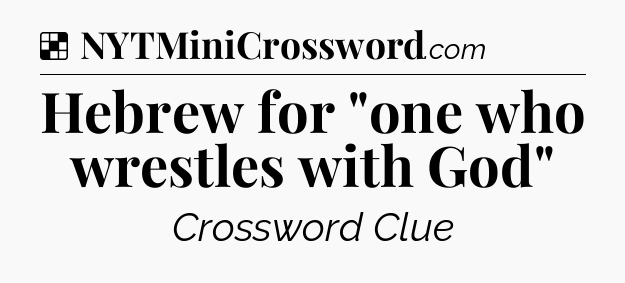 Solution: Hebrew for 