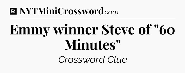 Emmy winner Steve of 