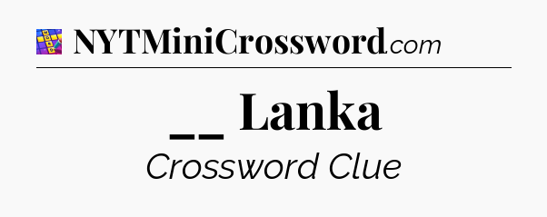 __ Lanka Codycross