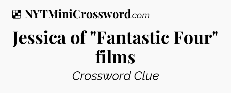 Solution: Jessica of 