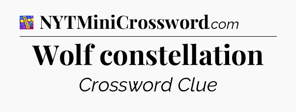 Wolf constellation Codycross