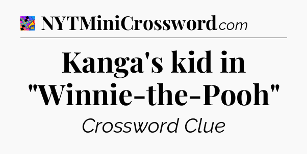 Kanga's kid in 