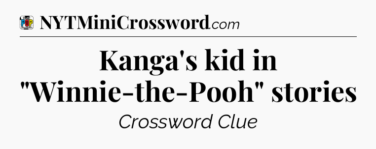 Kanga's kid in 