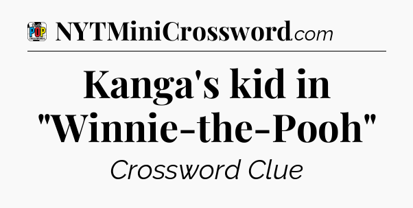 Kanga's kid in 