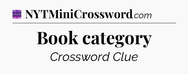 Book category - Thomas Joseph Crossword