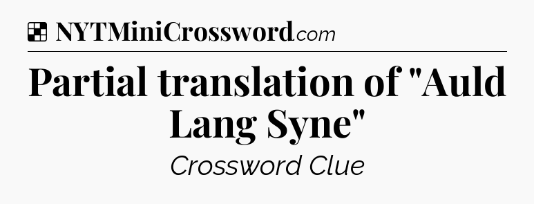 Solution: Partial translation of 