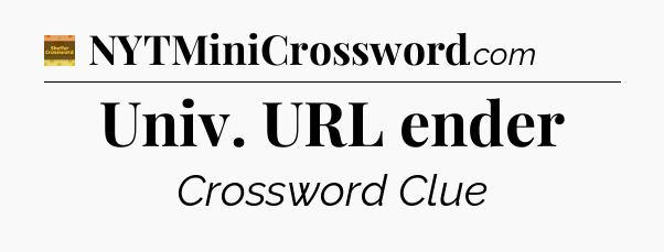 Univ. URL ender - Eugene Sheffer Crossword