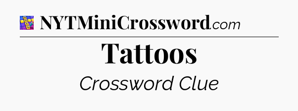 Tattoos Codycross