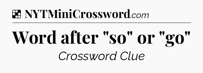 Solution: Word after 