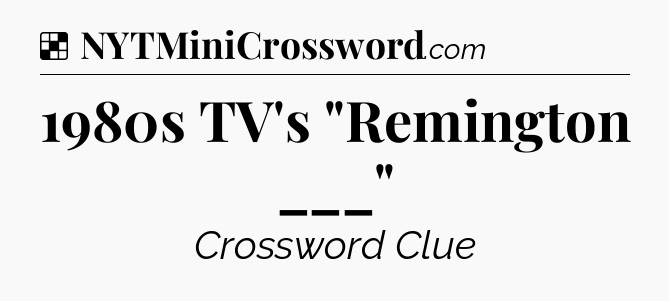 Solution: 1980s TV's 