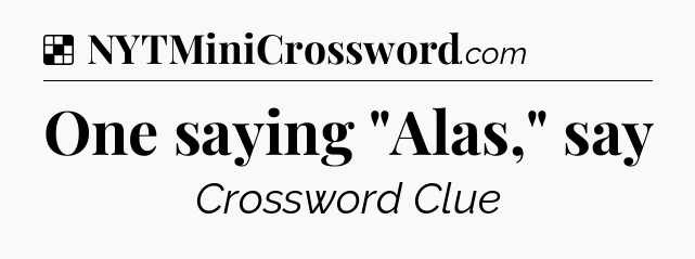 Solution: One saying 