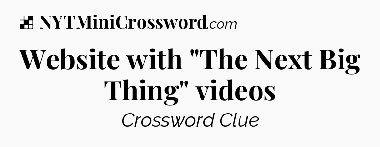 Solution: Website with 