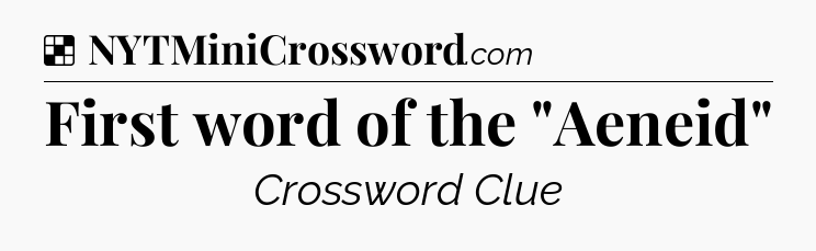 Solution: First word of the 