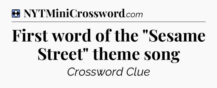 Solution: First word of the 
