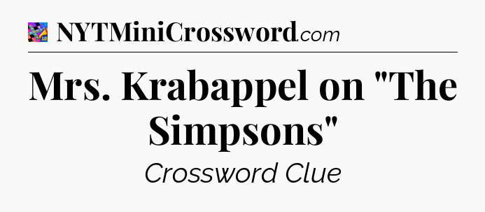 Mrs. Krabappel on 