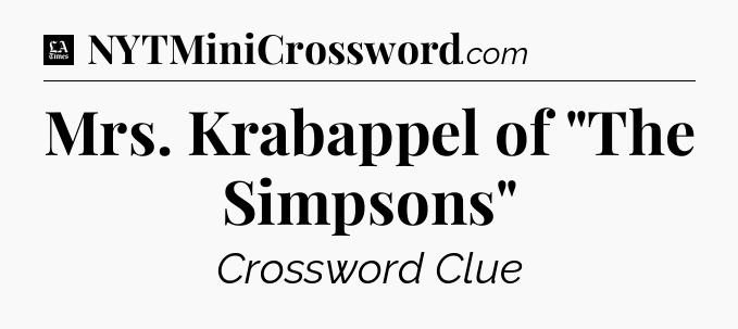 Mrs. Krabappel of 