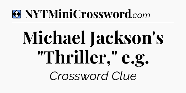 Solution: Michael Jackson's 