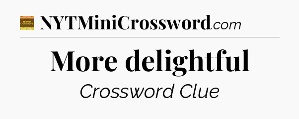 More delightful - Eugene Sheffer Crossword