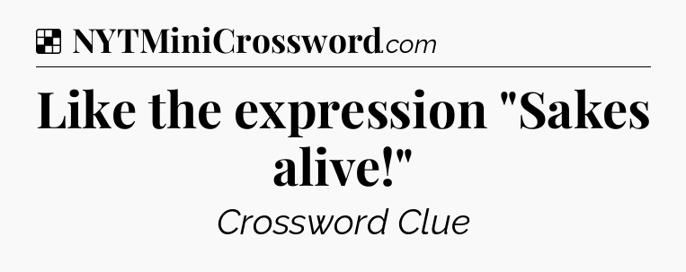 Solution: Like the expression 