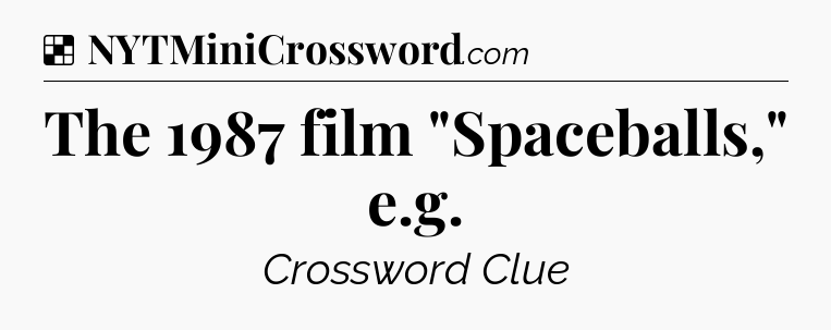 Solution: The 1987 film 