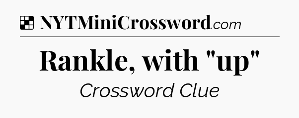 Solution: Rankle, with 