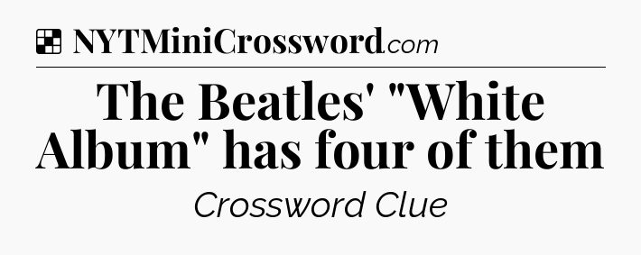 Solution: The Beatles' 