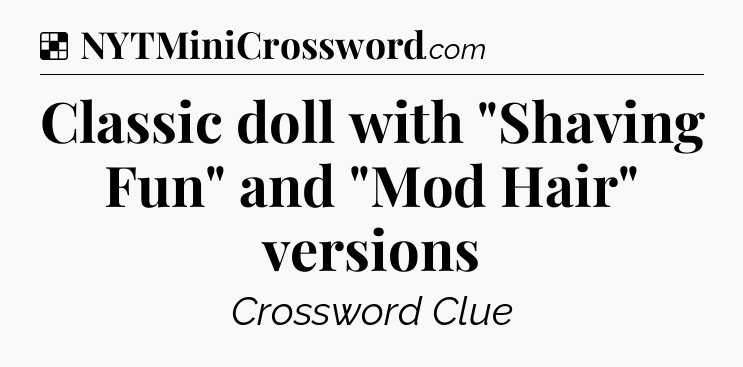 Solution: Classic doll with 