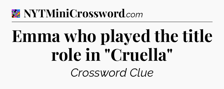 Emma who played the title role in 