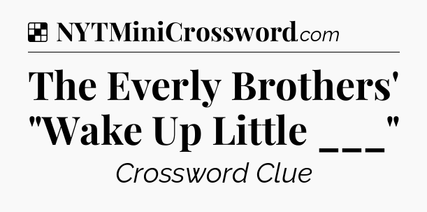 Solution: The Everly Brothers' 