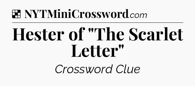 Solution: Hester of 