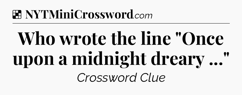 Solution: Who wrote the line 