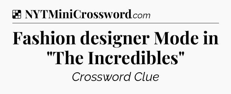 Solution: Fashion designer Mode in 