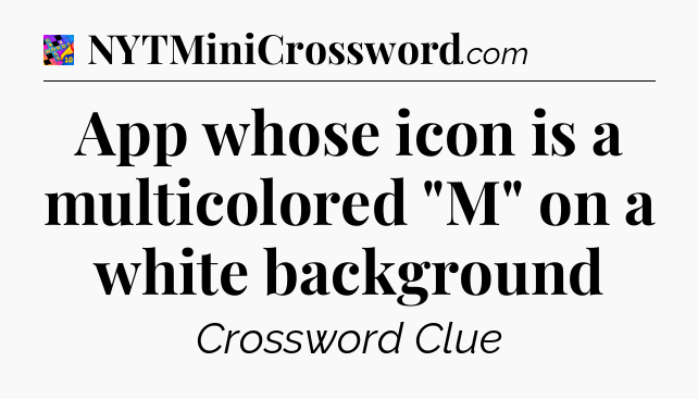 App whose icon is a multicolored 
