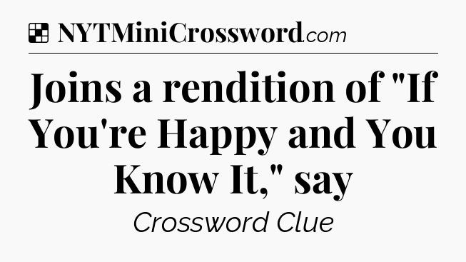 Solution: Joins a rendition of 