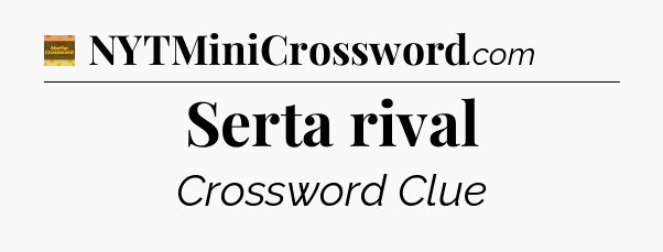 Serta rival - Eugene Sheffer Crossword