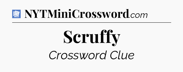 Scruffy Puzzle Page Crossword Clue
