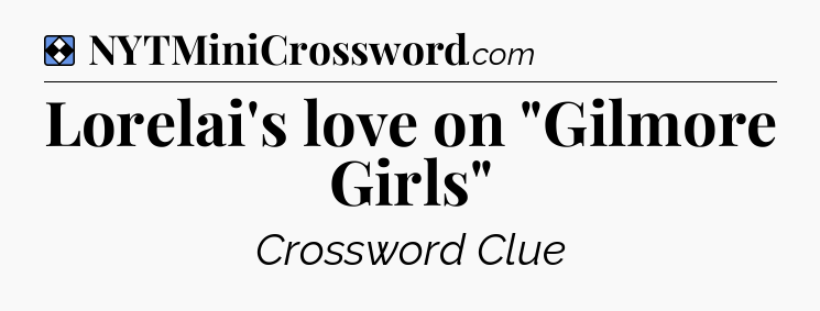 Solution: Lorelai's love on 