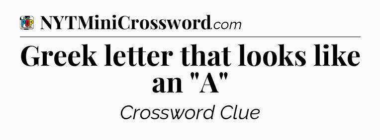 Greek letter that looks like an 