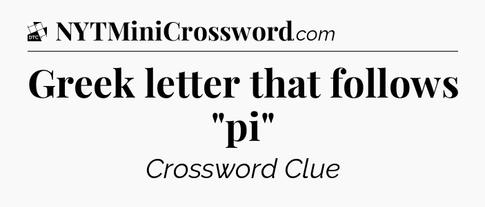 Greek letter that follows 