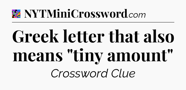 Greek letter that also means 