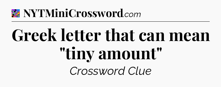 Greek letter that can mean 