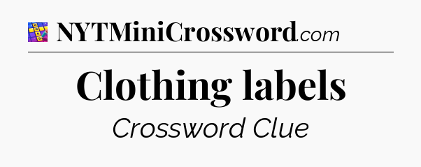 Clothing labels Codycross